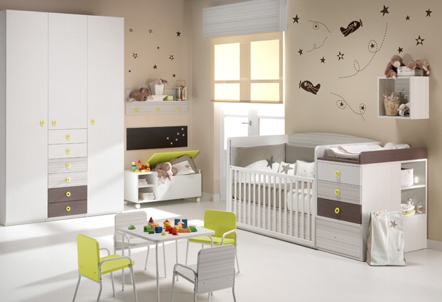 dormitorio bebe con cuna