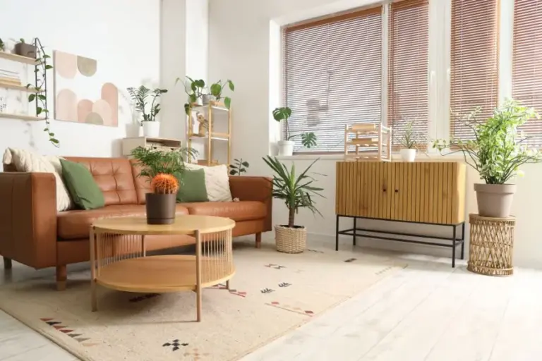 Interiorismo en Zaragoza decoración de salón con mobiliario completo