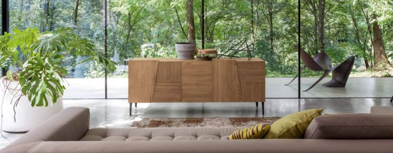 Salón estilo japandi